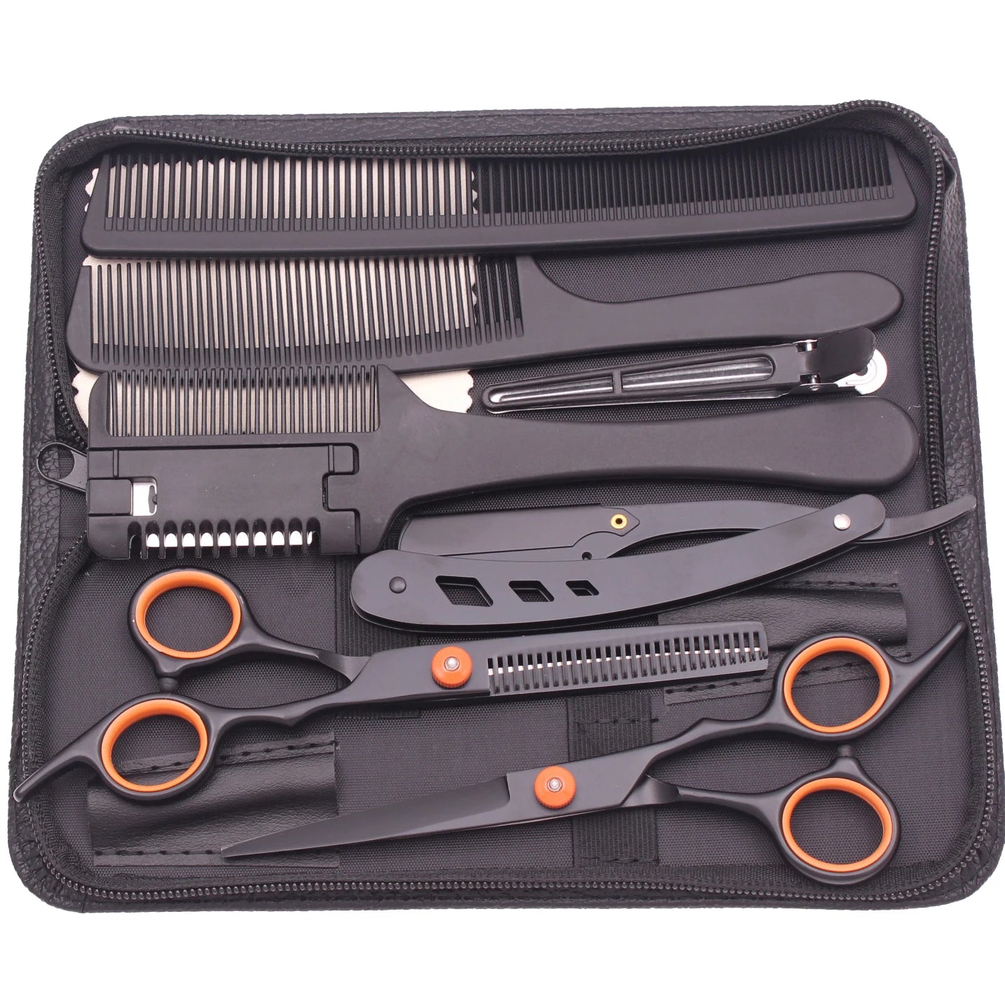 6'' JP Stainless Barber Scissors Thinning Shears Hair Set