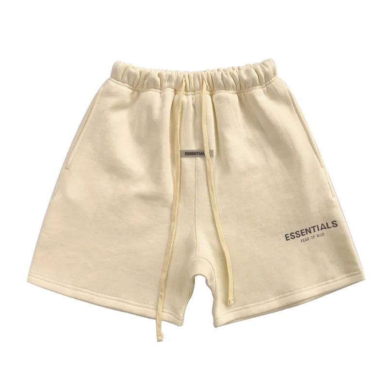Drawstring Cotton Casual Sports Shorts