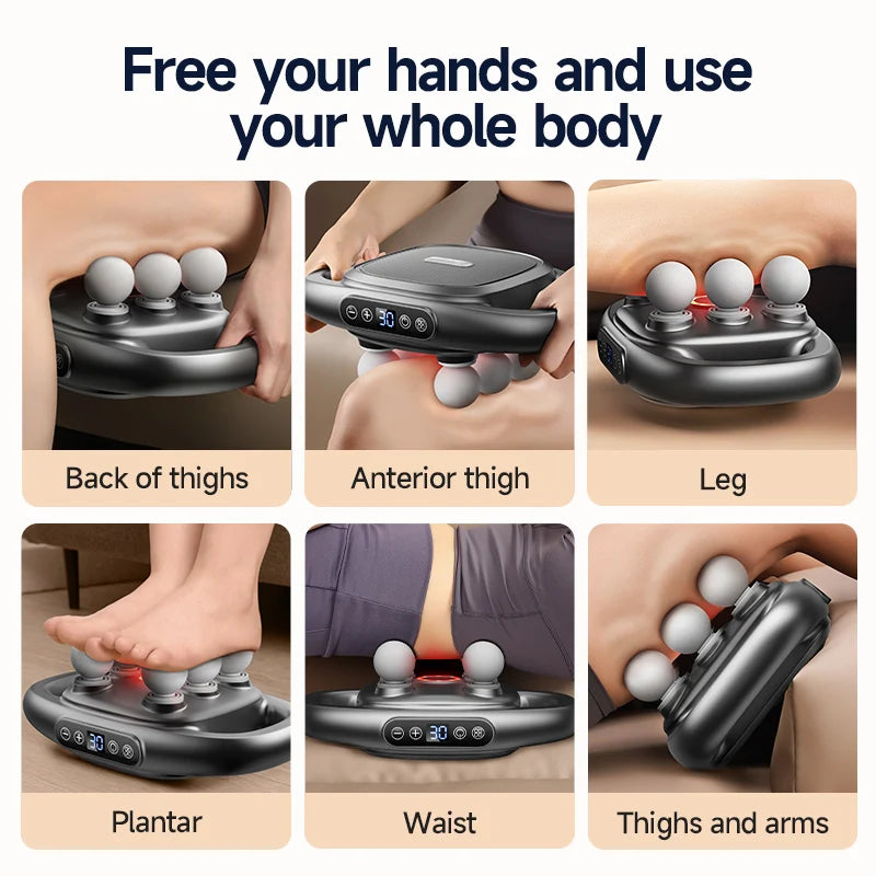 6-Head Infrared Percussion Mini Massage Gun