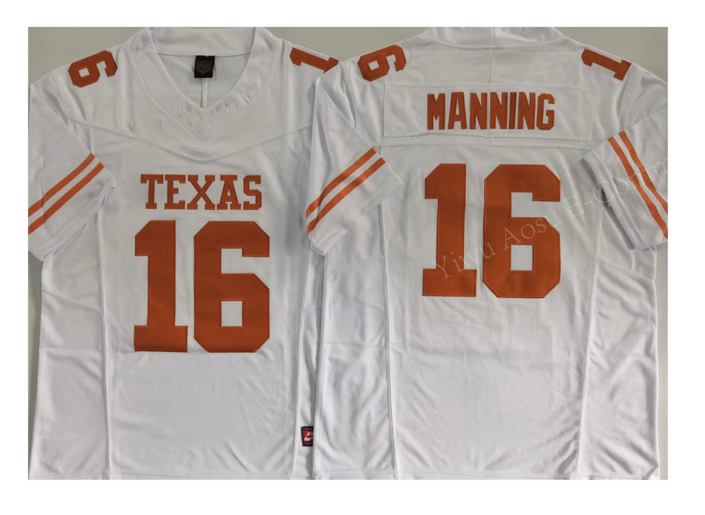 2025 College American Football Texas 16#Manning 8#IAMALEAVA Stitched Jerseys