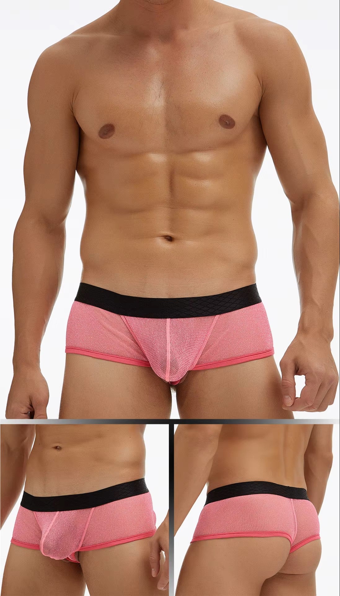 Fine Mesh Breathable Boxer Briefs Plus