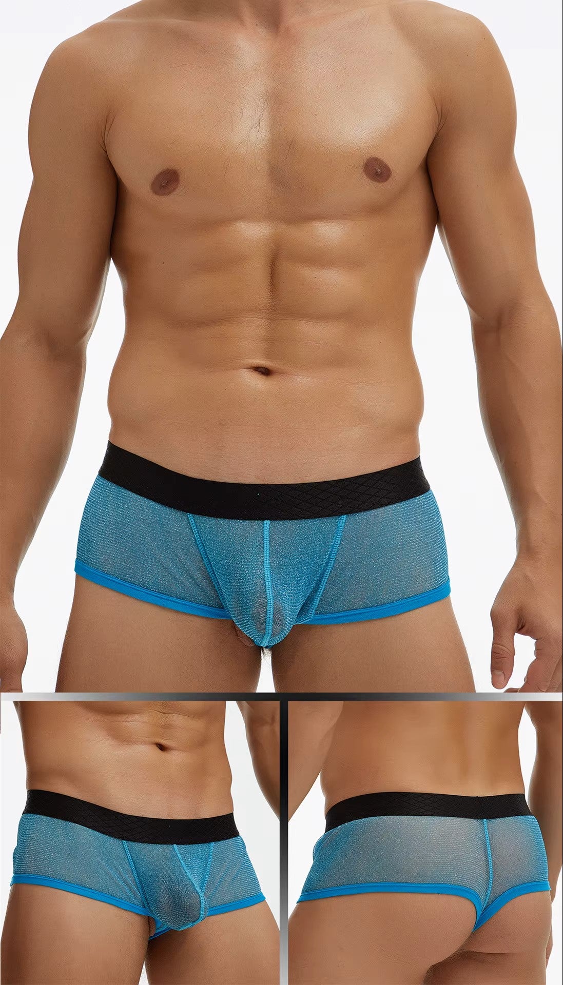 Fine Mesh Breathable Boxer Briefs Plus