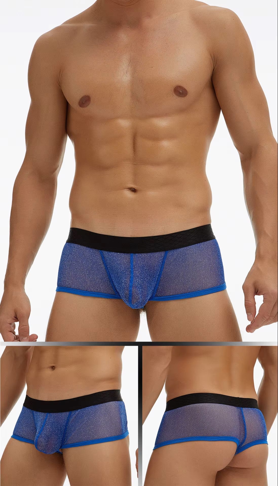 Fine Mesh Breathable Boxer Briefs Plus