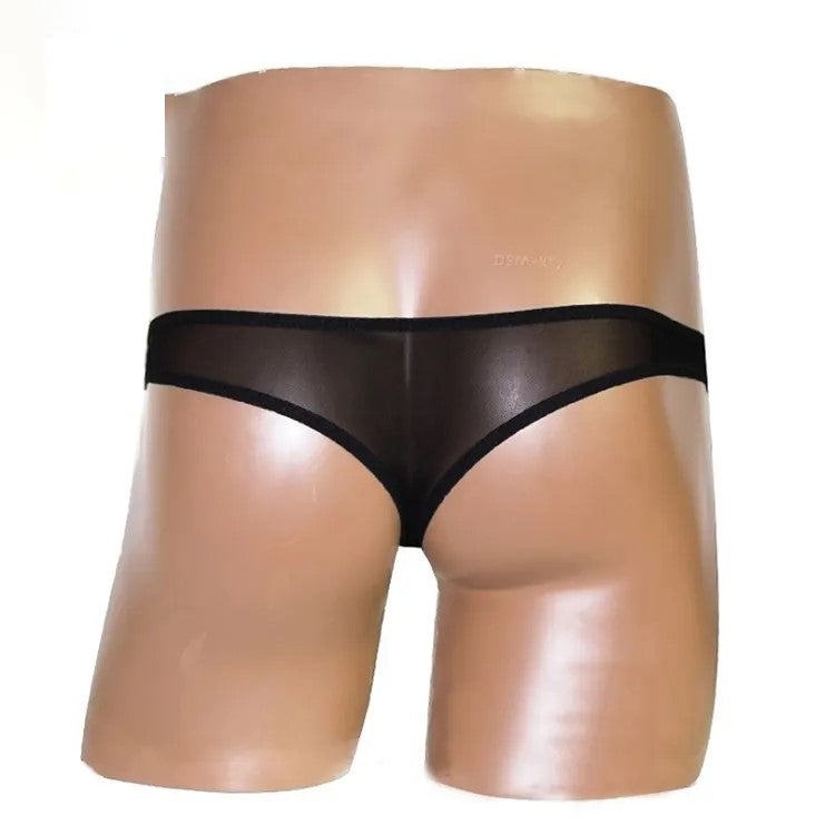 Front Opening Floral Mesh Thong