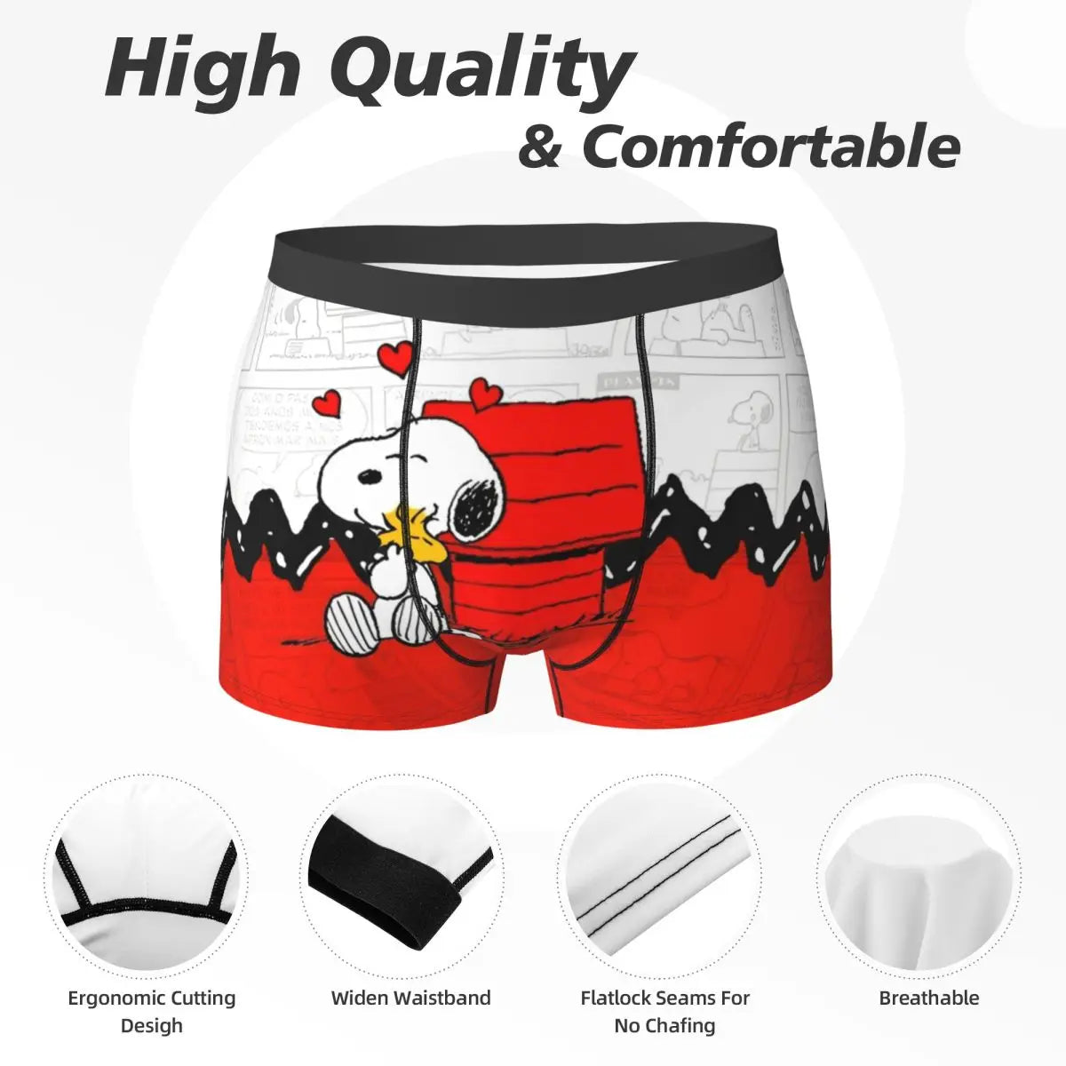 Snoppy Underwear Classic Trunk Boxer Briefs